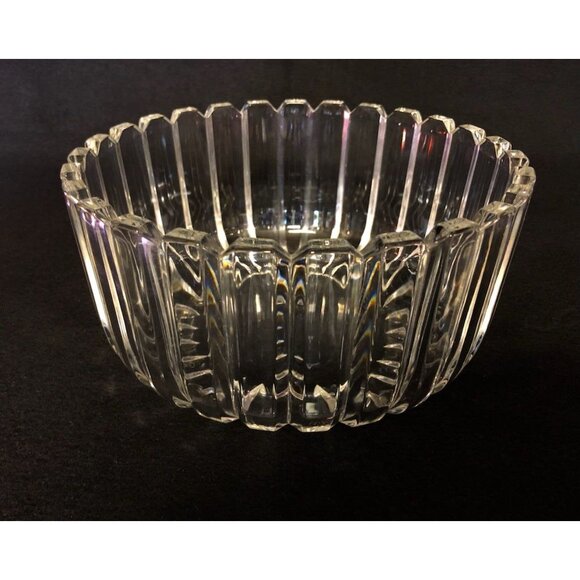 Mikasa Crystal High Point Serving Bowl Multi Sided Panels Giftware Box 1980s - Picture 2 of 10